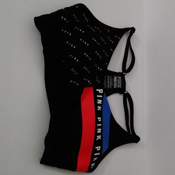 Victoria's Secret PINK Ultimate Sports Bra Size Small Black Red White - Picture 14 of 15